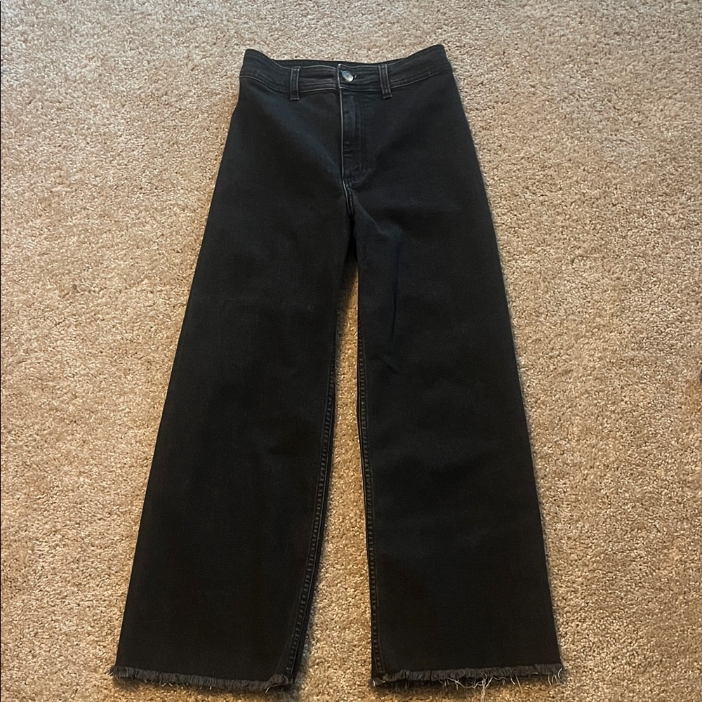 Billabong Black Flare Wide-Leg Jeans